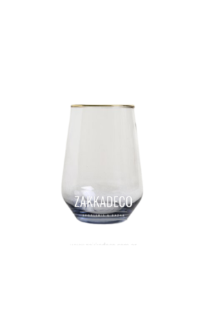 SETX6 VASOS ALTO BORDE DORADO