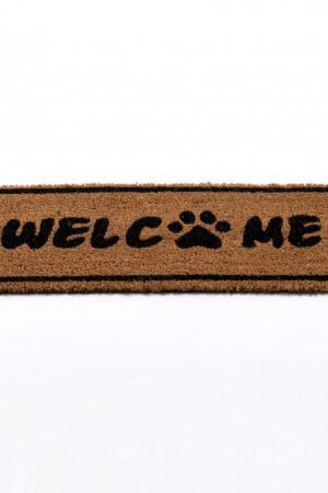 Felpudo Welcome con huellita 25 x 75 cm
