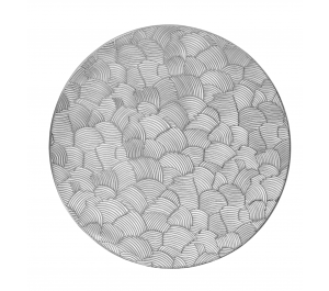 Individual PVC plateado