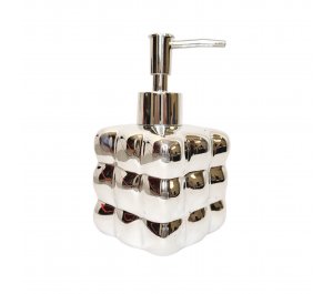 DISPENSER DE JABON PLATEADO
