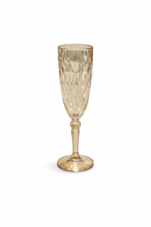 SET X6 COPAS VIDRIO DORADO