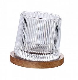 VASO DE WISKY + APOYA VASO