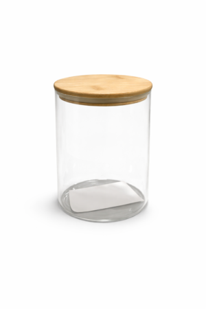 FRASCO DE VIDRIOL C/ TAPA DE BAMBU