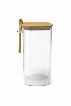 FRASCO DE VIDRIO C/ CUCHARA