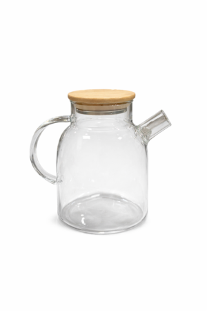 JARRA VIDRIO C/ TAPA DE BAMBU