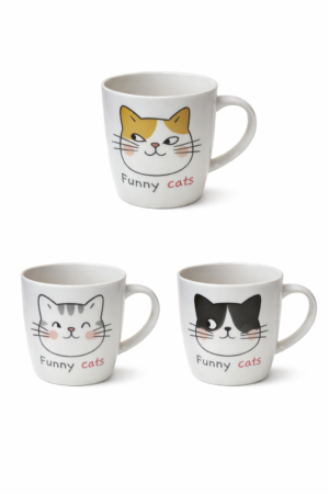TAZA CARA DE GATOS