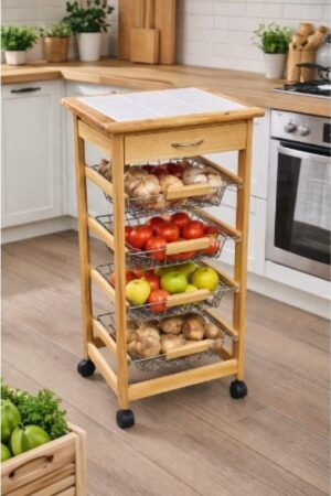 CARRO DE MADERA NATURAL