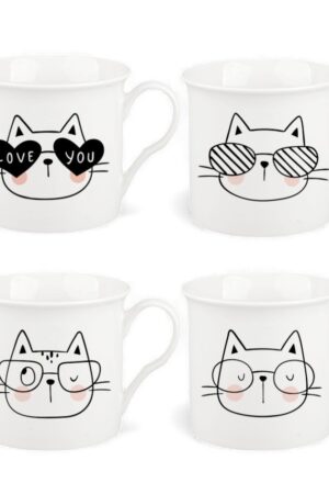 TAZA DE GATITO C/ ANTEOJOS