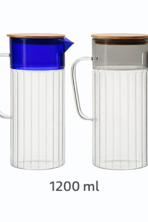 JARRA BICOLOR C/ TAPA DE BAMBU