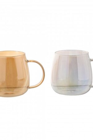 TAZA DE VIDRIO DORADO