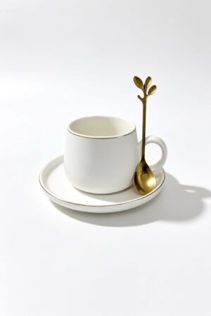 TAZA DE CERAMICA CON CUCHARA