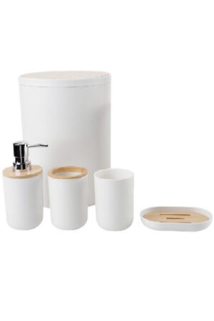 SET DE BAÑO BLANCO X5