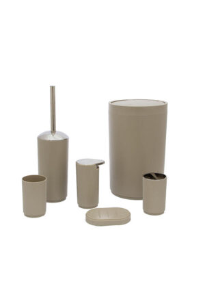 SET DE BAÑO BEIGE X6
