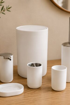 SET DE BAÑO BLANCO X6