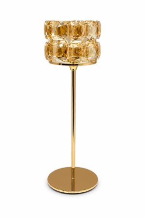 CANDELABRO DE METAL  DORADO GDE