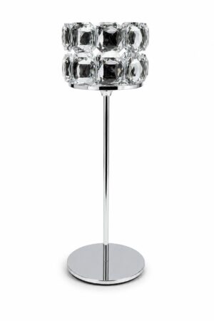 CANDELABRO DE METAL - PLATEADO