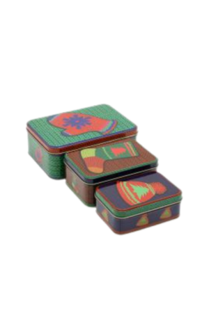 Caja de Lata cuadrada caja de juego