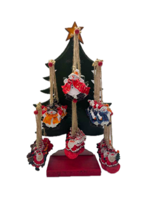 Estante de exhibición colgante de Árbol Colgantes de resina con Set x72