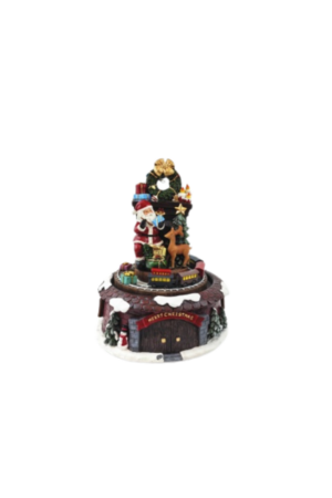 CAJA MUSICAL GIRATORIA CON LUZ