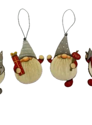 Colgantes de madera Set x12