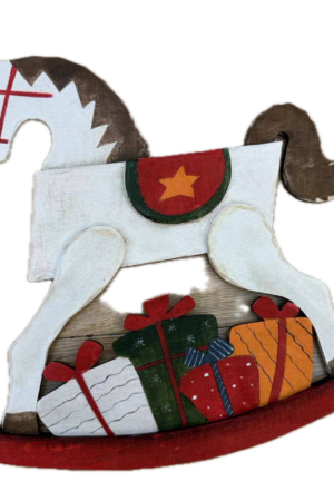 Colgante de madera de Sacude el caballo 34CM