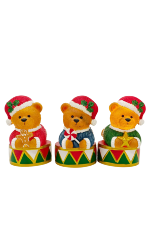 Adornos LED de oso de hierro