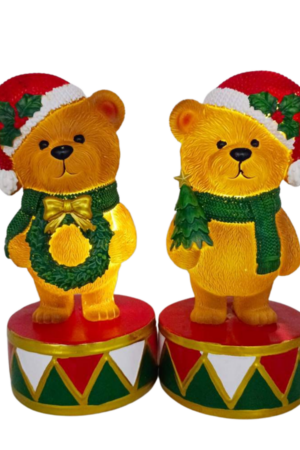 Adorno LED de oso de pie