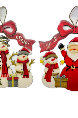 Colgantes de resina de madera x1 (Papá Noel)
27*28cm