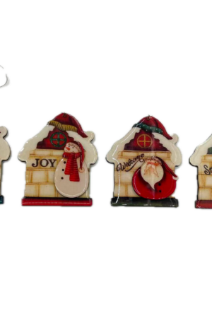 Colgantes de resina de madera Set x12
10*12CM