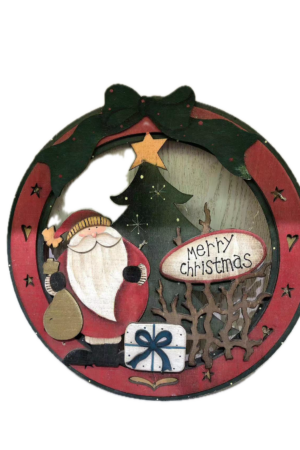 Colgante de madera de Papá Noel 30CM