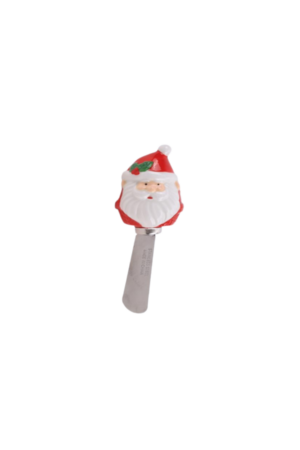 Cuchillo de mantequilla de Papá Noel de cerámica