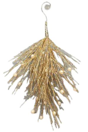 Colgante de perla de oro de 34 cm