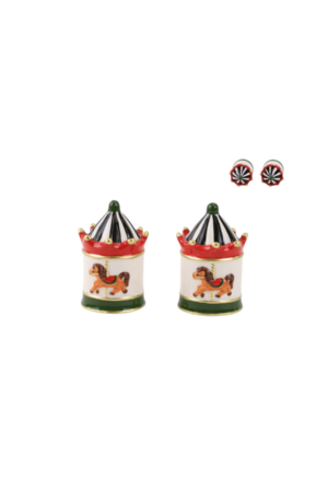 Juego de botellas de sal y pimienta de carpa de circo 2 PIEZAS/SET