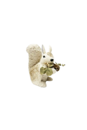 Adornos de ardilla blanco