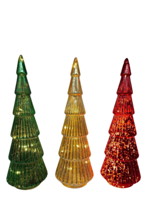 Lámpara de vidrio de árbol de torre de 26 cm