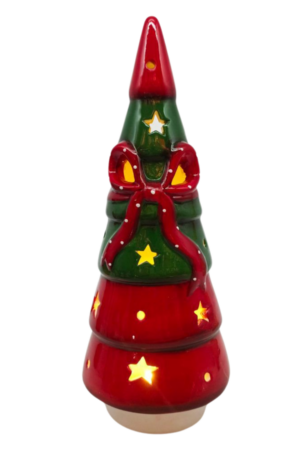Pequeño árbol de Navidad de cerámica