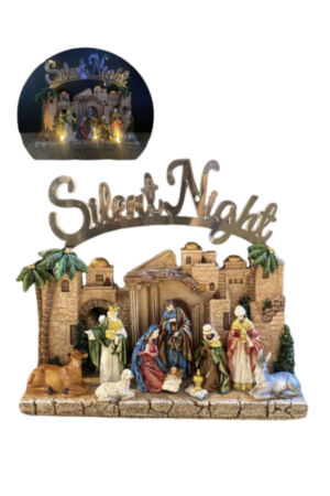 Pesebre Navideño Sagrada Familia Cabaña