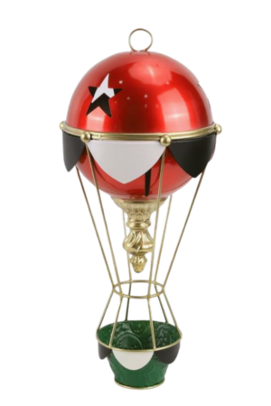 Los adornos de globo aerostático de hierro