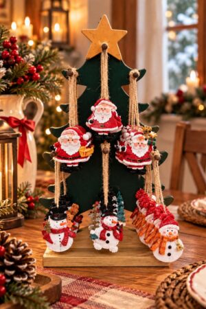 Estante de exhibición colgante de Árbol  Colgantes de resina con Set x72