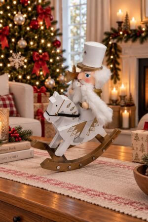Cascanueces sacude al caballo 30cm con capa