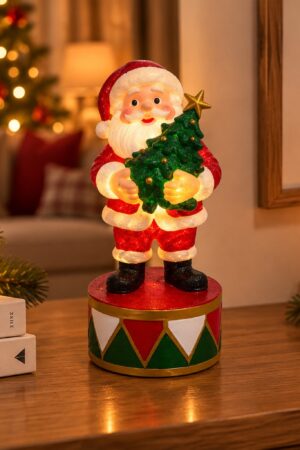 Adorno LED de Papá Noel de pie
