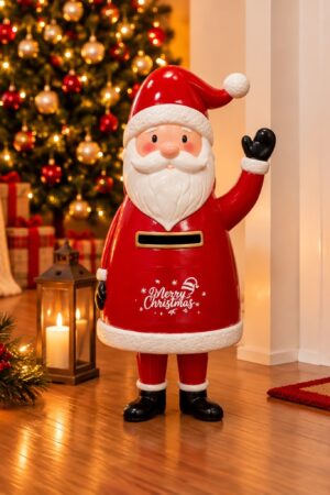 Adornos de buzón de Papá Noel de hierro Hierro