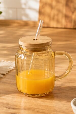 VASO CON TAPA DE BAMBU
