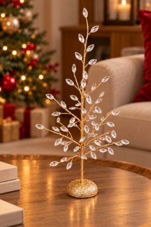 Árbol champagne con hojas acrílicas